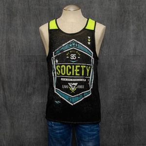 Society Neon Tank Top